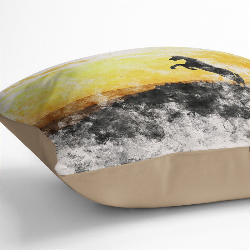 Square Cushion, 40cm H x 40cm W x 15cm D, Stone