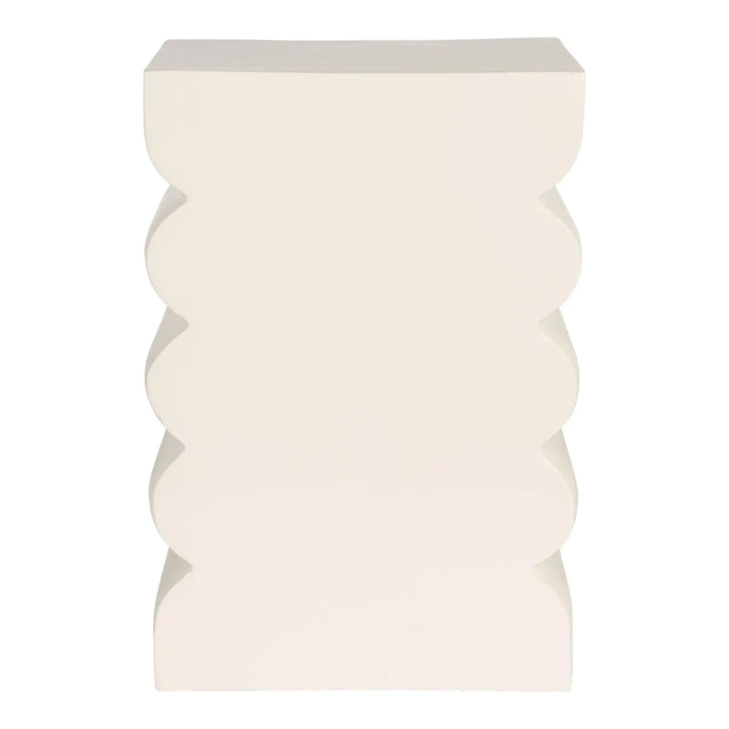 Tabouret d'appoint Curves, Beige