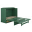 Lit escamotable en rotin avec tiroir de rangement, lit escamotable escamotable escamotable en bois-381686552
