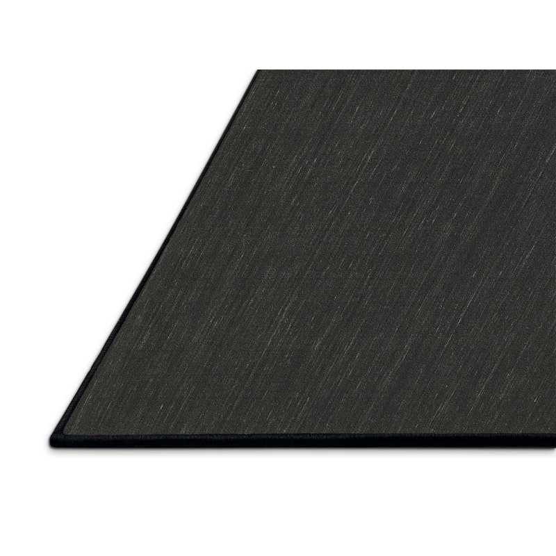 Tapis contemporain noir, Rectangle 4 pi x 6 pi
