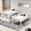 Lit superposé triple blanc de style séparé avec taille simple et espace de rangement