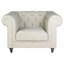 Milan 50'' Wide Tufted Linen Chesterfield Chair
