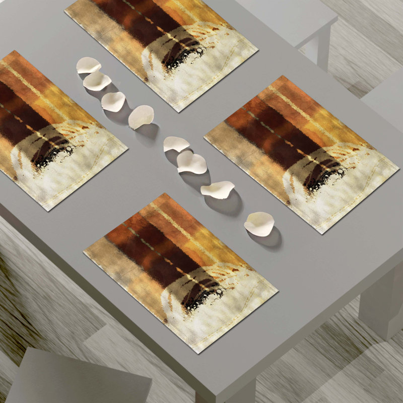 Polyester Abstract Rectangle Placemat