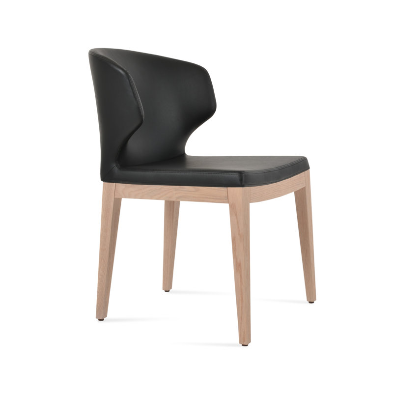 Amed Plus Wood Chair, Black, Natural