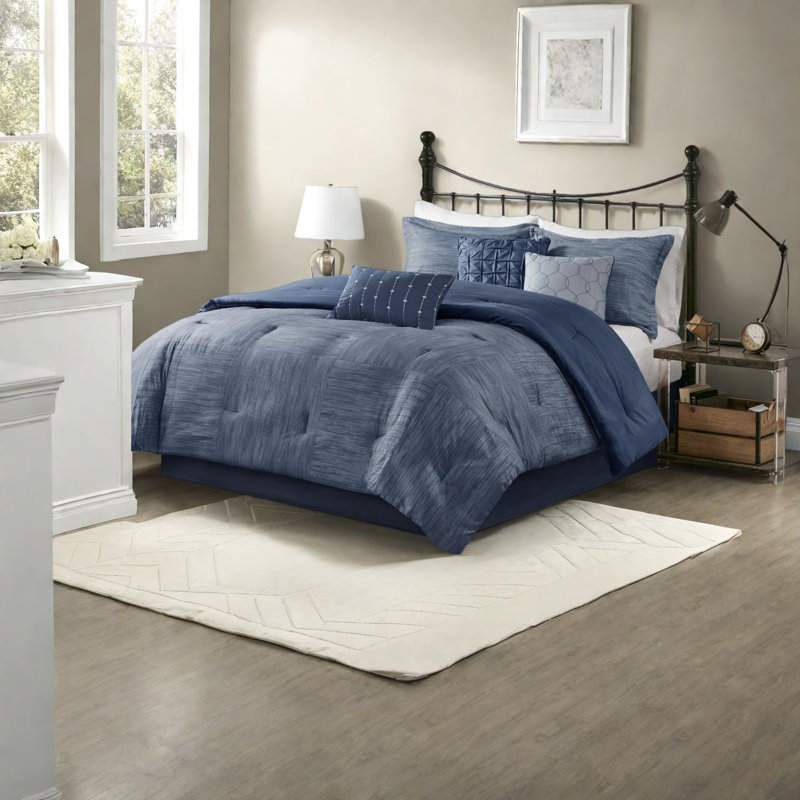 Piece Bedding Sets King Microfiber Seersucker Modern Home Comfort