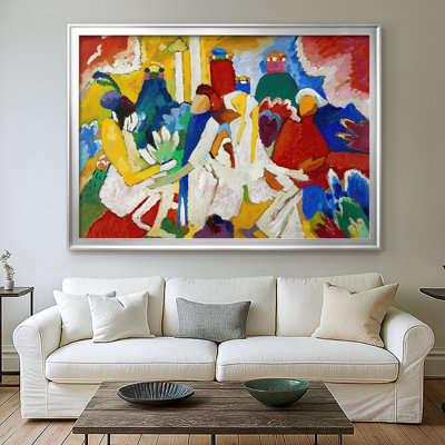 Improvisation 6 (African)-Wassily Kandinsky-Framed Gallery Wrapped Canvas-1909