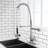 Deck Mounted 2-Handle Pull Down Sprayer Commercial Kitchen Faucet with Pre-Rinse Sprayer-90170276
