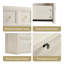 Commode 5 tiroirs Mid-Century 29,5 W (ensemble de 2), grande commode en bois-617243858