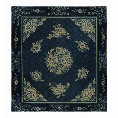 One-of-a-Kind 5'4" X 6'0" 1920s Wool Area Rug