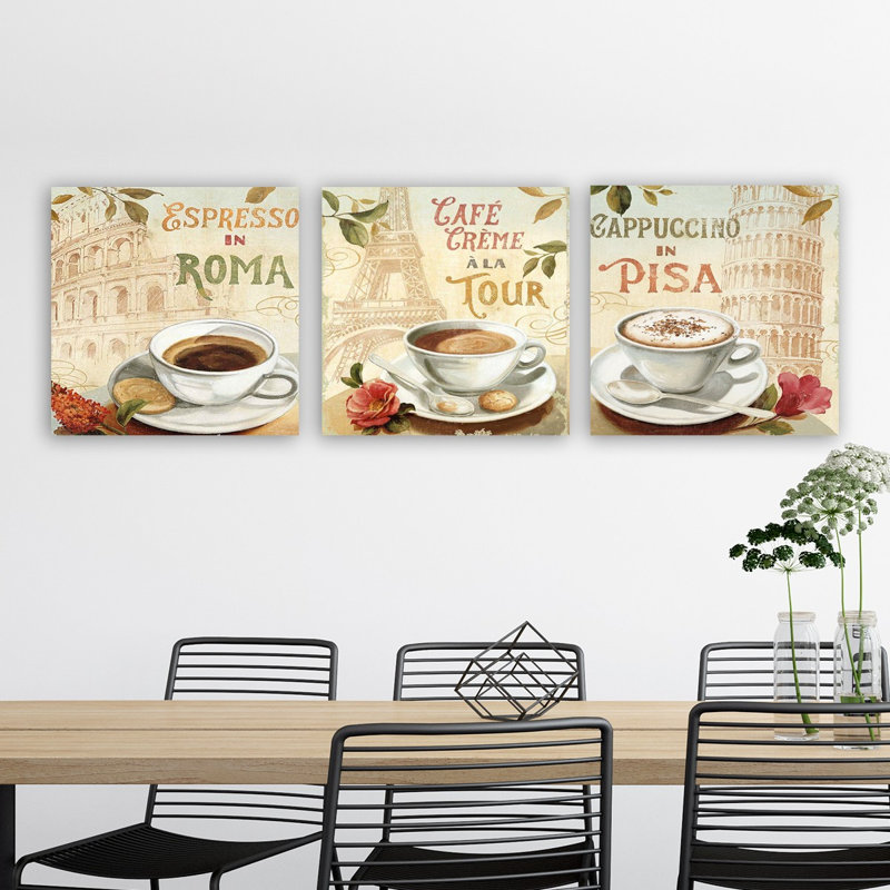 Ensemble de 3 impressions sur toile tendue