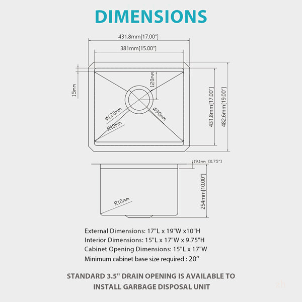 Dimensions du produit