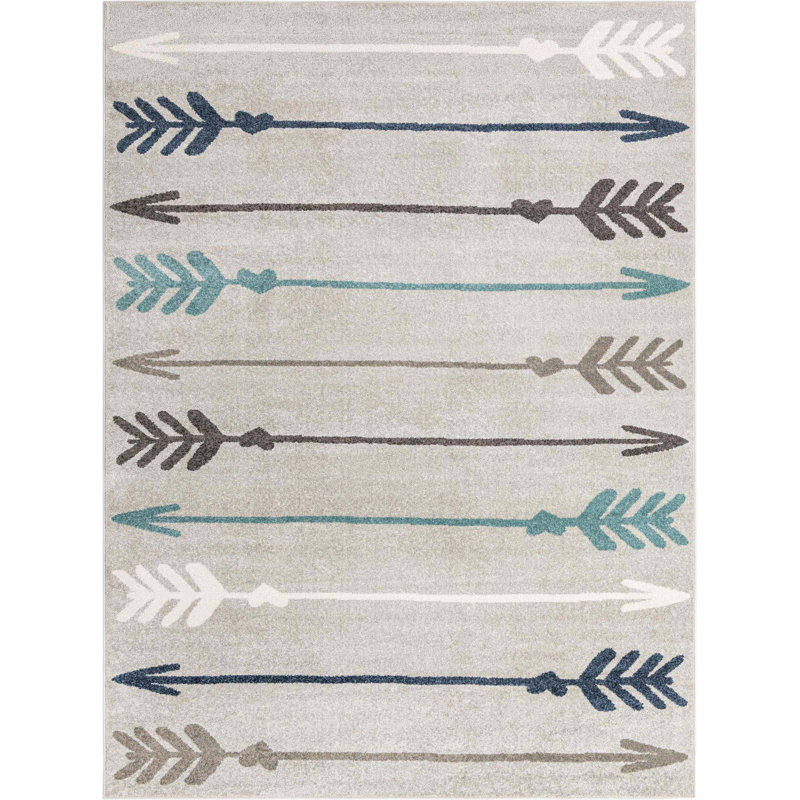 Dryden Grey/Brown/Navy Rug, Rectangle 274 x 366cm