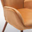 Fauteuil à oreilles Mid-Century moderne capitonné-397795687