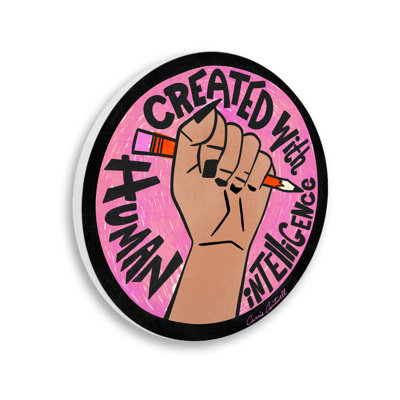 Créée avec une plaque murale d'intelligence humaine, design par Carrie Cantwell