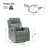 Giselle 26.5" Wide Manual Swivel Rocker Recliner with Metal Base-671010835