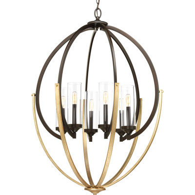 Zaleski 6 - Light Dimmable Globe Chandelier