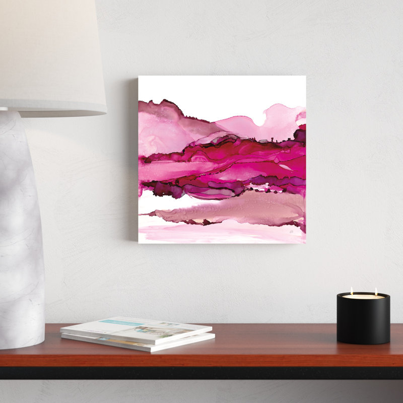 Pinkscape I, H 12 po x l 12 po, Non, Toile tendue