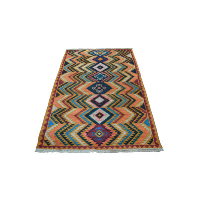 One-of-a-Kind 3'9" X 6'3" Wool Area Rug in Orange