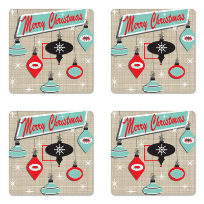 Square 4 Piece Coaster Set