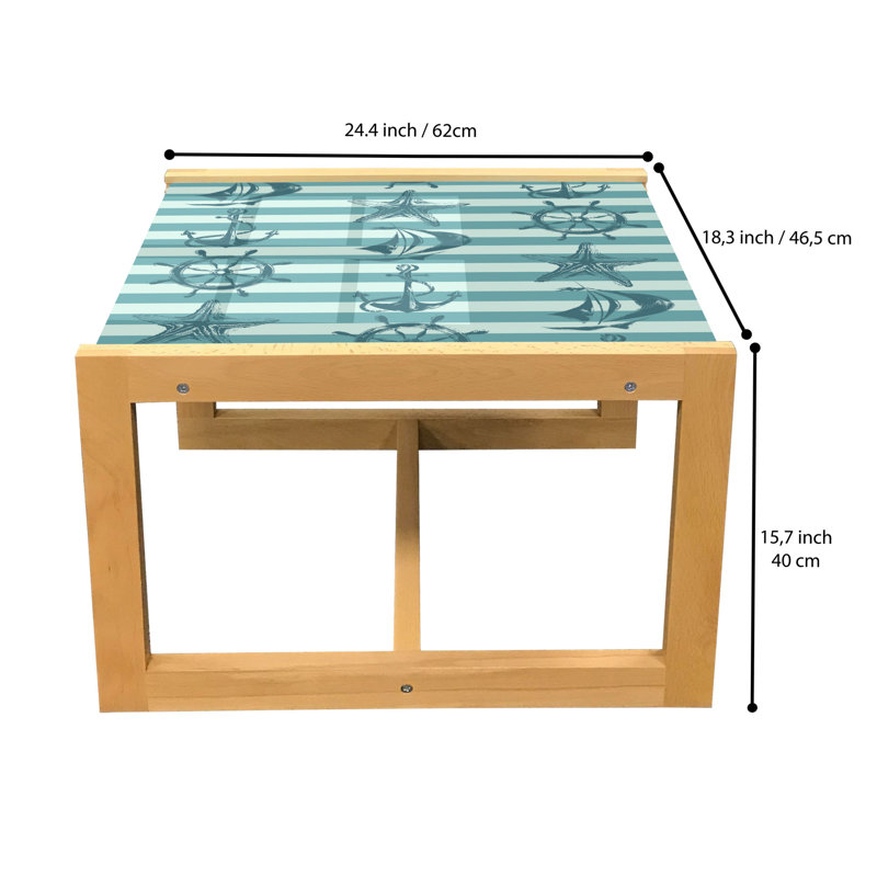 Iralynn Sled Coffee Table, 62cm H x 46cm W x 40cm D