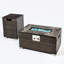 Couvercle de réservoir de propane 20Lbs - Brun foncé extérieur avec support en acier 16X16x22inch Cylindre de gaz de rangement 16x16x22in