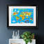 Carte du monde - impression encadrée-366616756-366616753