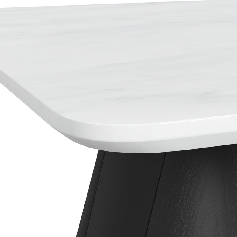 Table basse Crofton en blanc et noir