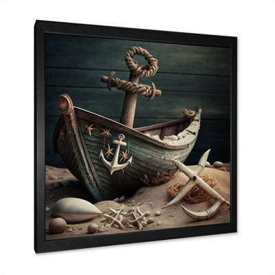 " Greenboat On Shore "