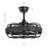 18" Rattan Caged Ceiling Fan with Light Kit and Remote-1092317530