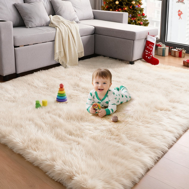 Solid Colour Flatweave Area Rug