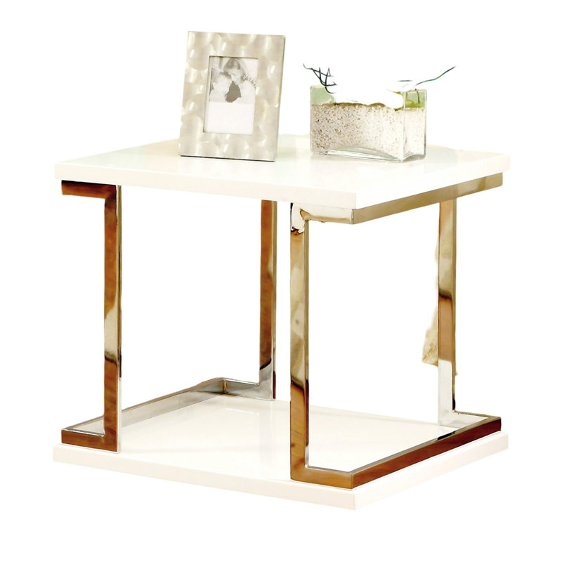 Table de bout blanche 1 pièce