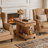 360°Rotating End Table with Wheels