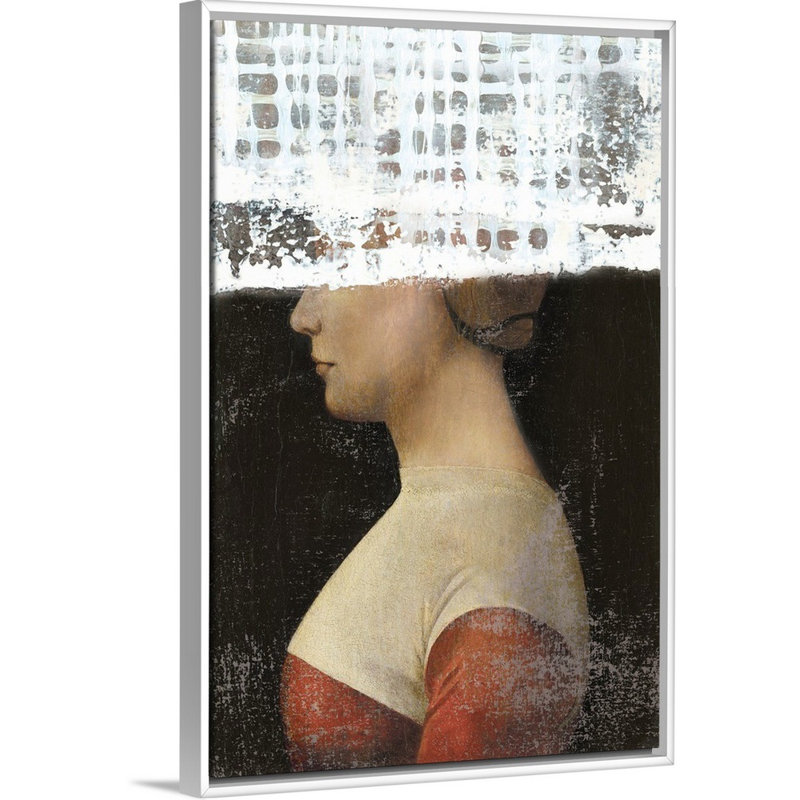 Papercut III-reproduction d’art sur toile, Cadre blanc, H 32 po x l 22 po x P 1,75 po