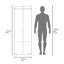 Armoire H 66,9 po, 2 portes, 2 tablettes, chambre à coucher-2084253906