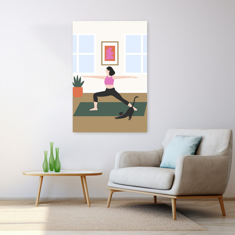 Art contemporain, art contemporain, architecture de chat contemporain, H 48 po x l 32 po