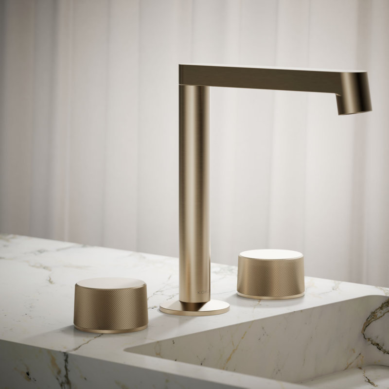 Components™ Bathroom Sink Handles with Oyl Design, Vibrant Brushed Bronze