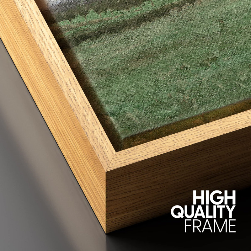 Natural Framed Geometric Landscape Canvas Print, 16" x 24"