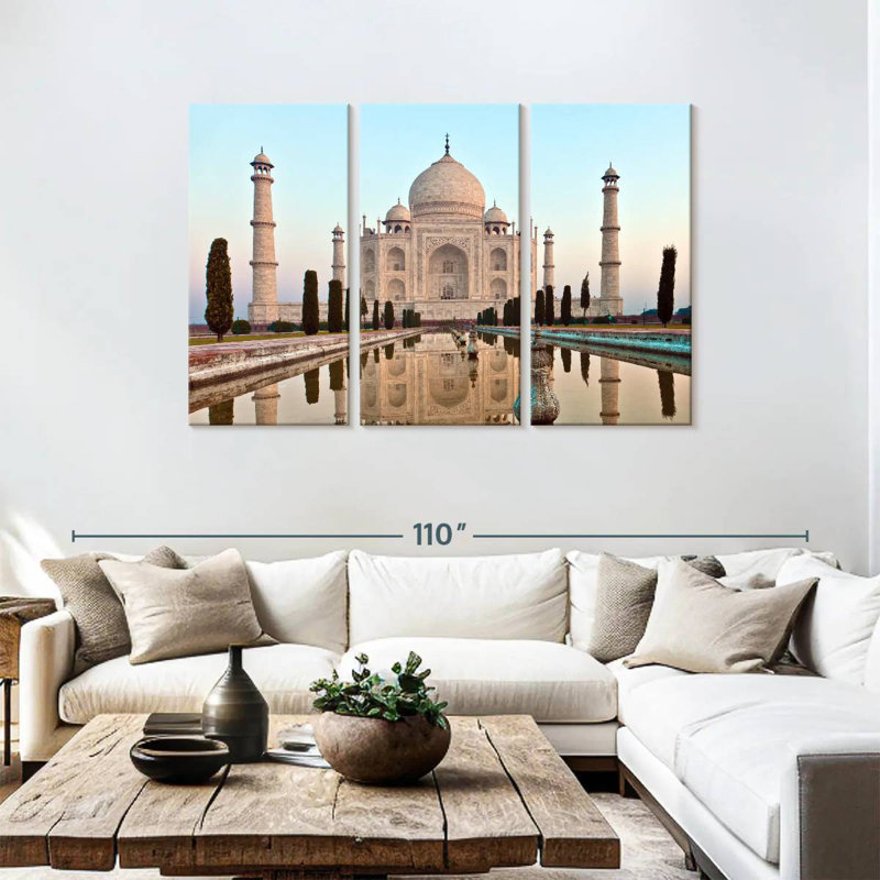 Kavia Taj Mahal At Sunset, 48" H x 74" W