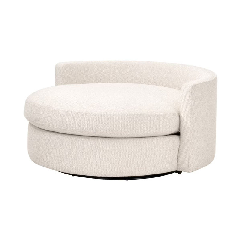 Fauteuil pivotant en tissu Lourne Grand