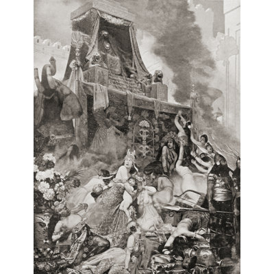 La chute de Ninive assyria vers 606 av.J.-C. de l'histoire de Hutchinson aux États-Unis, 1915 Ken Welsh / Design Pics (12 X 16)