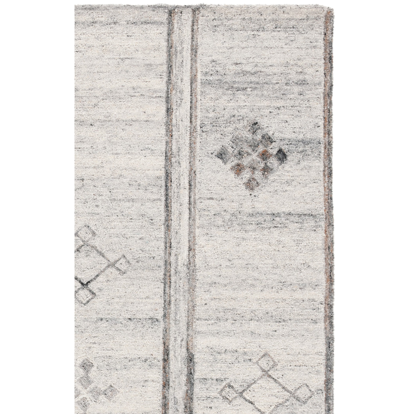 Jax Hand Tufted Brown / Beige Rug, Square 6'