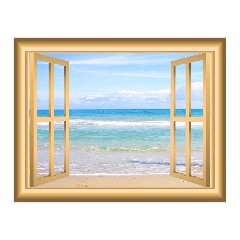 Nautical & Beach Wall Decal, 36" H x 46" W x 0.01" D