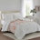 Ensemble de couvre-lit matelassé réversible 3 pièces Coral