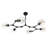 Pendent 6 - Light Dimmable Sputnik Modern Linear Chandelier-1346594242-1475129902