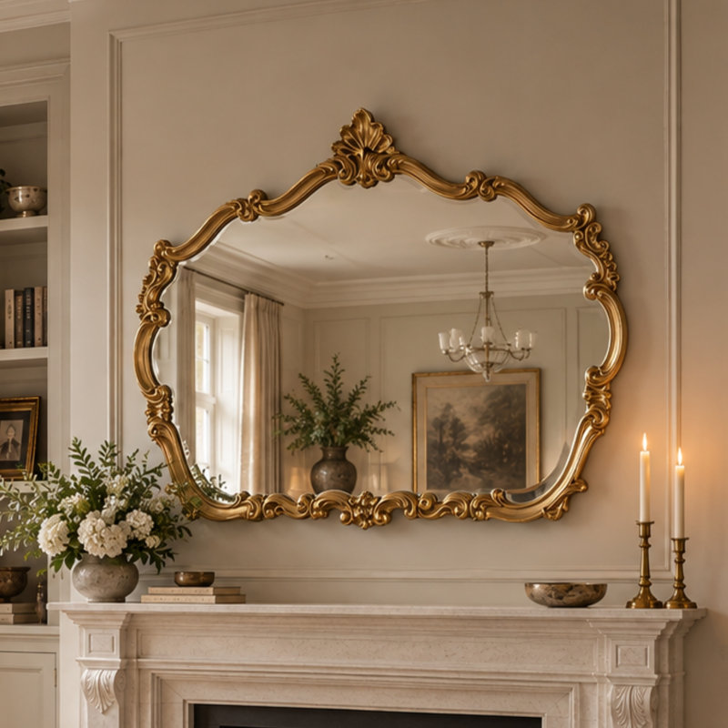 Duck Accent Mirror, Gold