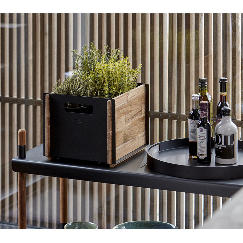 Solid + Manufactured Wood Box, Lava Gray