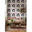 Murale moderne chats et fleurs amovibles-481336683