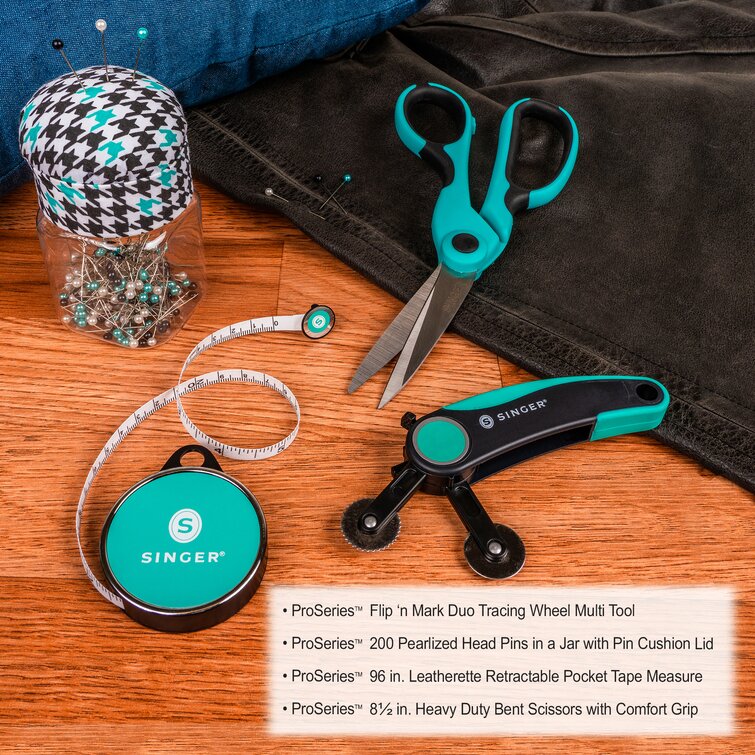 SINGER ProSeries Sewing Scissors Bundle, 8.5 Heavy Duty Fabric Teal