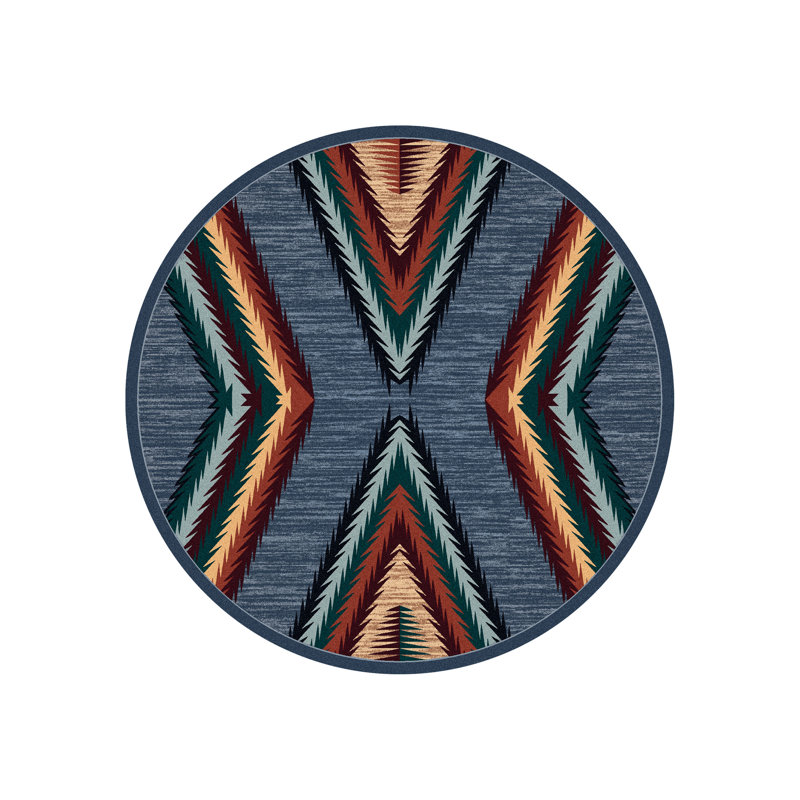 Jacoby Southwestern Indoor Rug, Round 8'