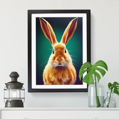 Rabbit Portrait Vol.4 1 Piece Single Picture Frame Wall Art